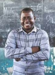 African children during english class